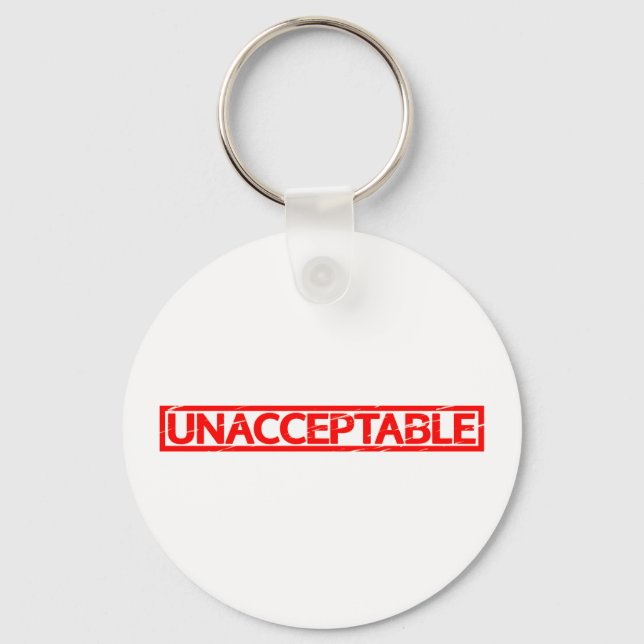 Porte-clés Timbre inacceptable (Recto)