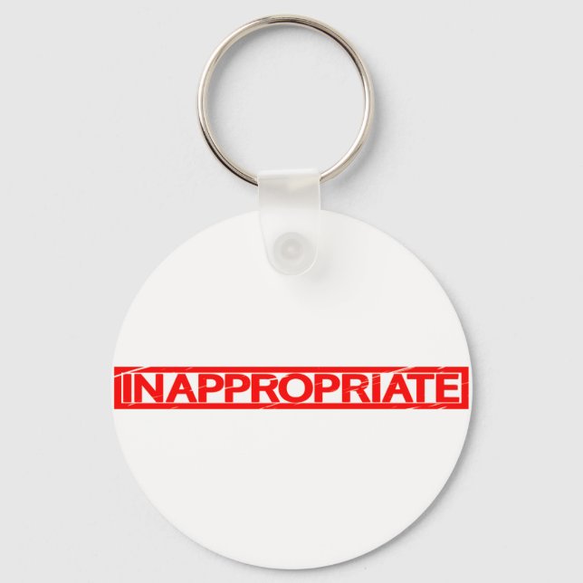 Porte-clés Timbre inapproprié (Recto)
