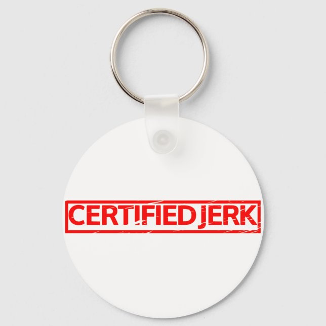 Porte-clés Timbre Jerk certifié (Recto)