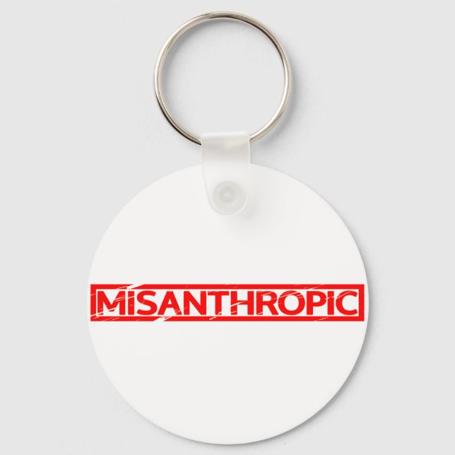 Porte-clés Timbre Misanthropique (Recto)