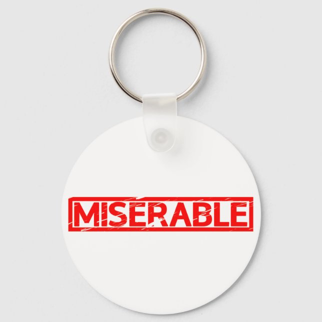Porte-clés Timbre misérable (Recto)