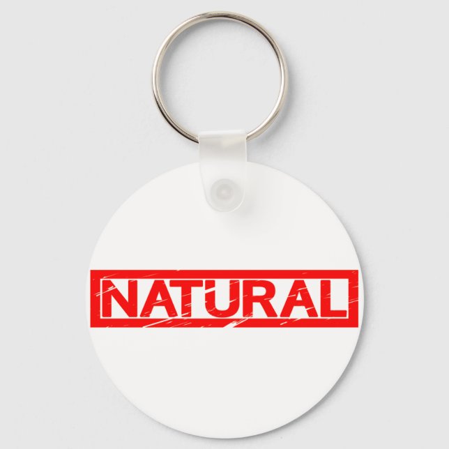 Porte-clés Timbre naturel (Recto)