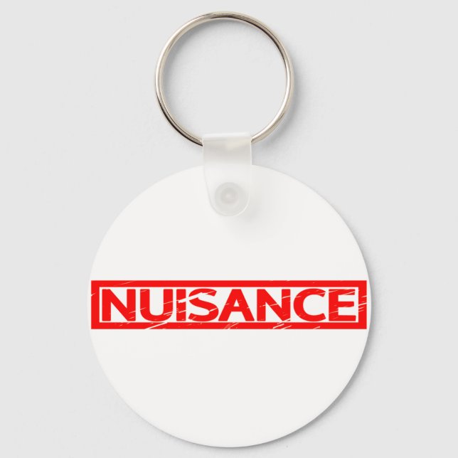 Porte-clés Timbre nuisant (Recto)