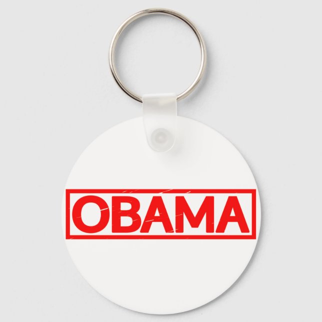 Porte-clés Timbre Obama (Recto)