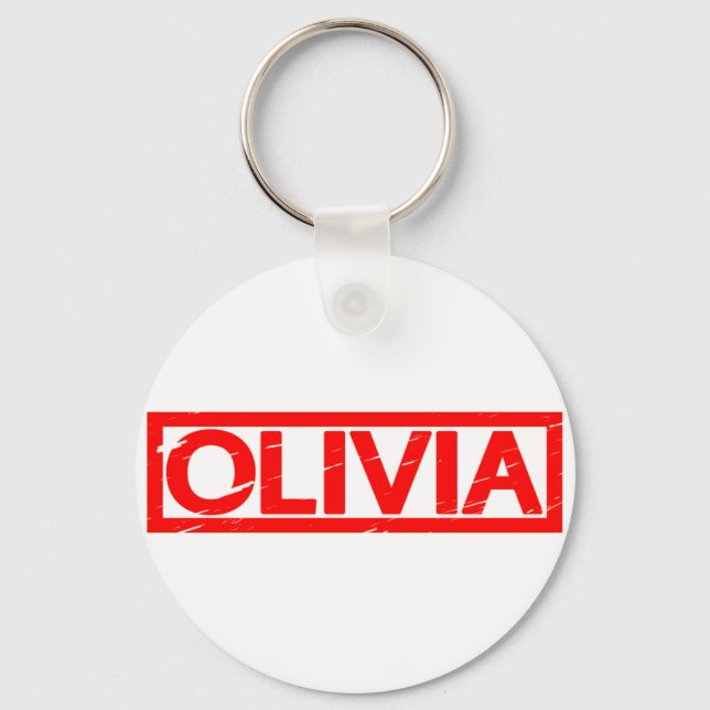 Porte-clés Timbre Olivia (Recto)