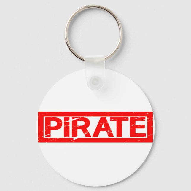 Porte-clés Timbre pirate (Recto)