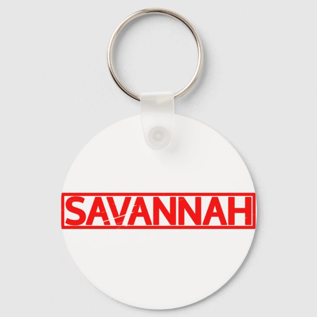 Porte-clés Timbre Savannah (Recto)