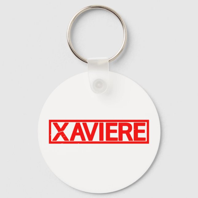 Porte-clés Timbre Xaviere (Recto)