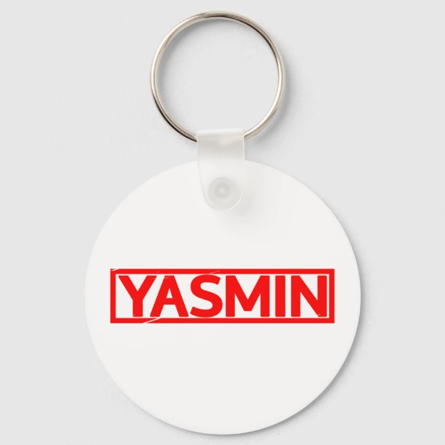 Porte-clés Timbre Yasmin (Recto)