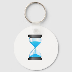 Porte-clés Timer de sable en verre d'heure
