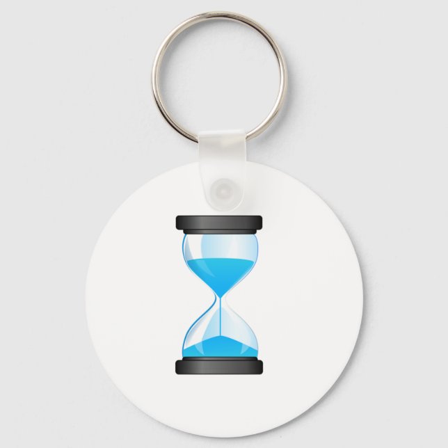 Porte-clés Timer de sable en verre d'heure (Recto)