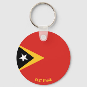 Porte-clés Timor Oriental Drapeau de charme patriotique