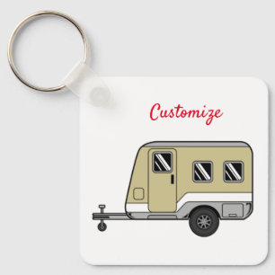 Porte-clés Tiny Tan Caravan Camper Thunder_Cove
