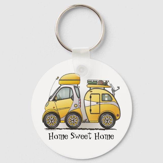 Porte-clés Tiny Tear Drop Camper Porte - clés (Recto)