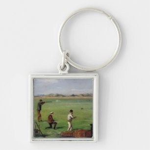 Porte-clés Tir (huile sur le papier)