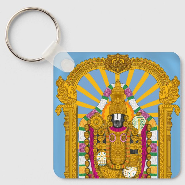Porte-clés Tirupati Balaji Keychain for Daily Use (Recto)