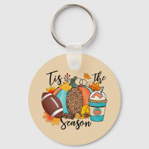 Porte-clés 'Tis The Season - Automne, Football & Épices Citro