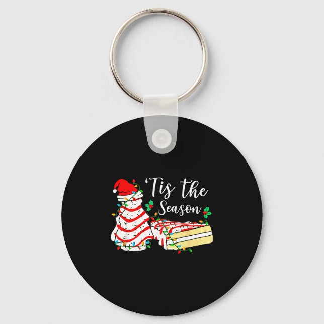 Porte-clés Tis The Season Funny Christmas Tree Snack Cake Xma (Recto)