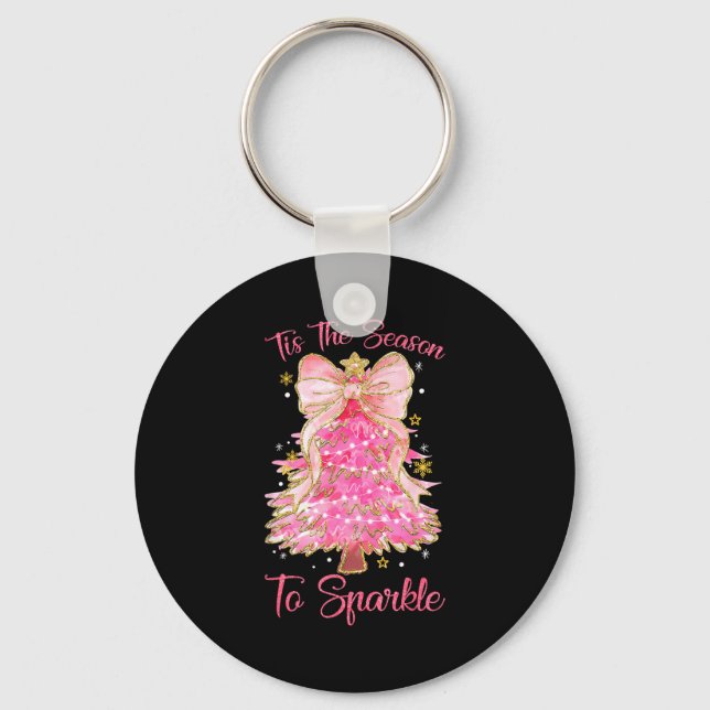Porte-clés Tis The Season Sparkle Christmas Tree Xmas Women G (Recto)
