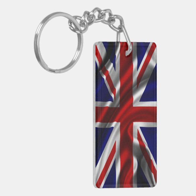 Porte-clés Tissu de drapeau d'Angleterre (Devant gauche)