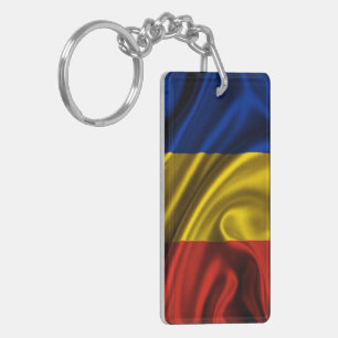 Porte-clés Tissu de drapeau de Roumanie