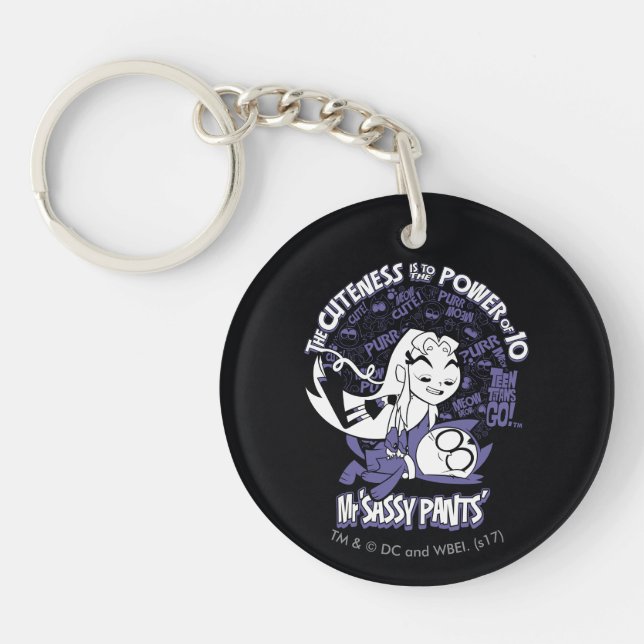 Porte-clés Titans Ados, allez ! | Starfire & Mr Sassy Pants (Devant)