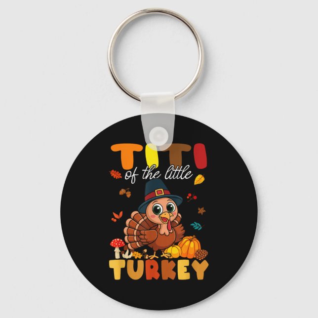 Porte-clés Titi Of The Little Turkey Thanksgiving Baby Shower (Recto)