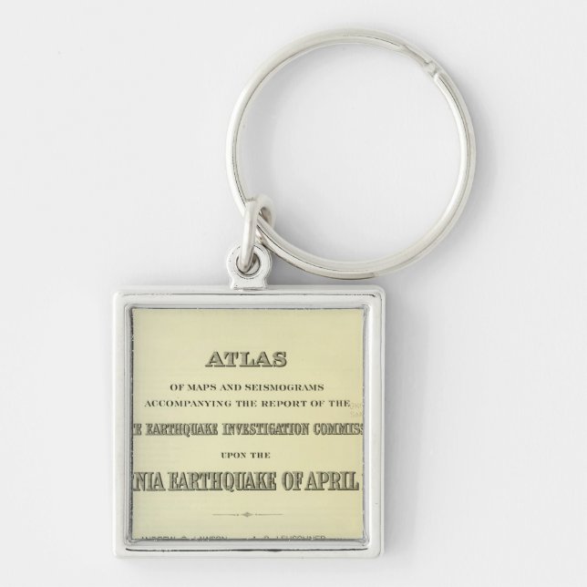 Porte-clés Titre Page Atlas California (Devant)