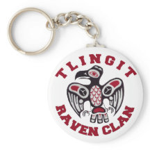 Tlingit Raven Clan Keychain