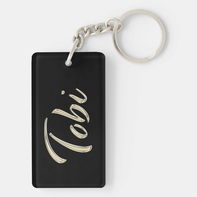 Porte-clés Tobi en whitegold (Dos)