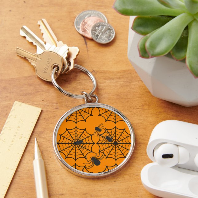 Porte-clés Toile araignée effrayante Halloween (Bureau)