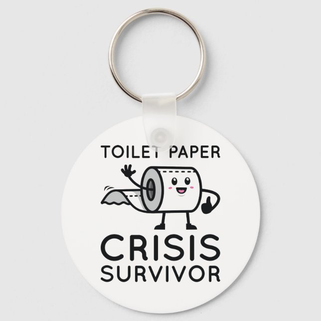 Porte-clés Toilet Paper Crisis Survivor (Recto)