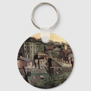 Porte-clés Toits et arrières des maisons de Vincent van Gogh