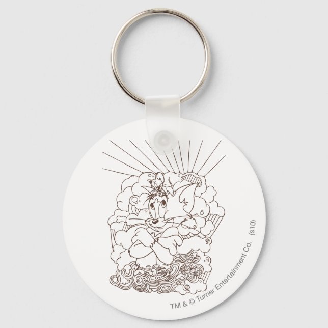 Porte-clés Tom et Jerry Outline (Recto)