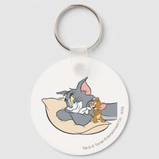 Porte-clés Tom et Jerry sur le Coussin