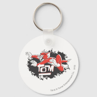 Porte-clés Tom Logo noir et rouge