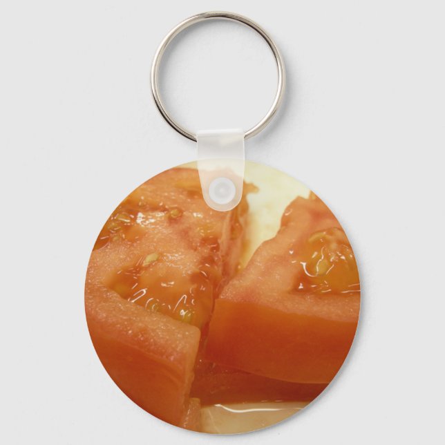 Porte-clés tomate tranchée (Recto)