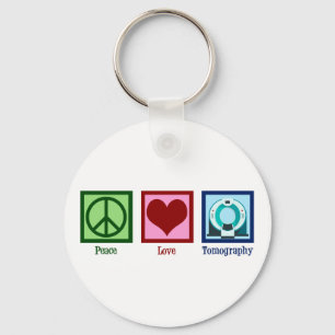 Porte-clés Tomographe Peace Love Tomographie