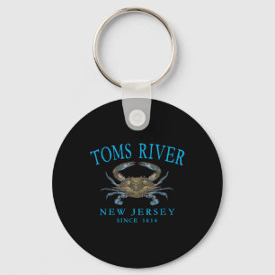 Porte-clés Toms River Nj Crabe à Pince Bleue Depuis 1614 Lett