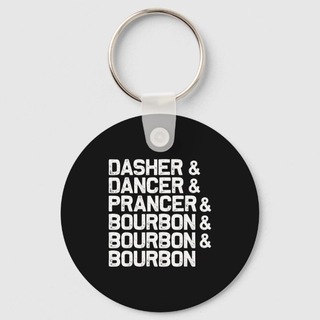 Porte-clés Tonnerre Danseur Fringant Bourbon Drôle Noël Père  (Recto)