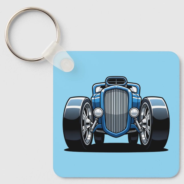 Porte-clés Toon Hotrod Art  (Recto)