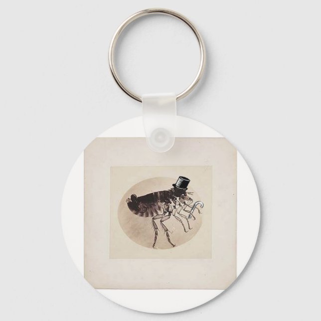 Porte-clés Top Hat and Cane Flea (Recto)