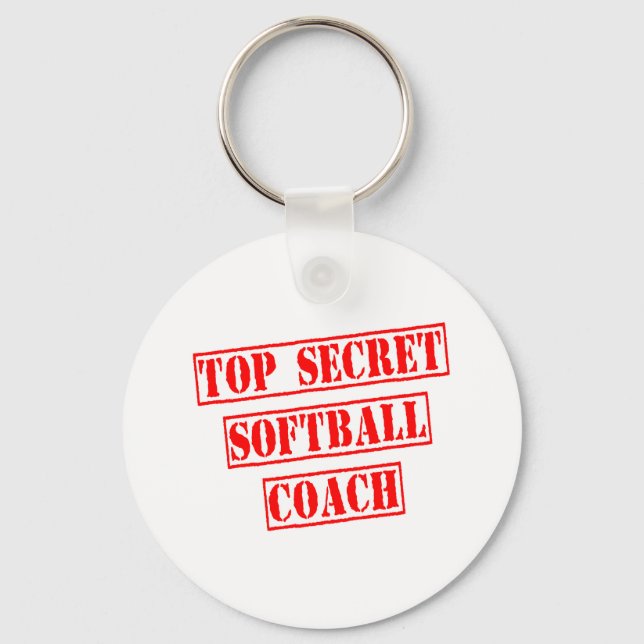 Porte-clés Top Secret Softball Coach (Recto)