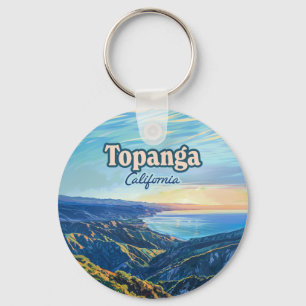 Porte-clés Topanga California Canyon Los Angeles Vintage