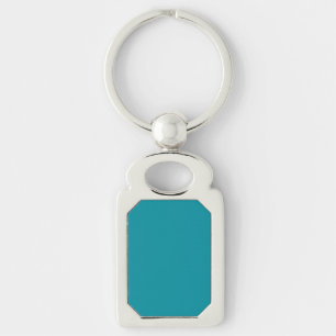 Porte-clés Topaz Blue Personnalisé Aqua Turquoise Color Arriè