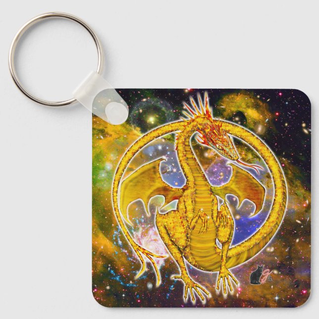 Porte-clés Topaz Cosmic Dragon  (Recto)