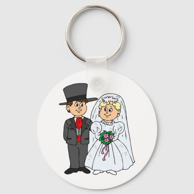 Porte-clés Tophats de style Mariage formel (Recto)