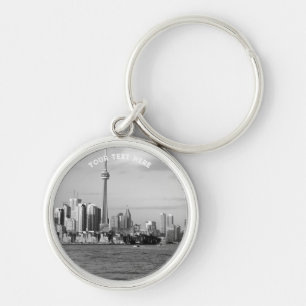 Porte-clés Toronto Canada Ontario Black White Vintage