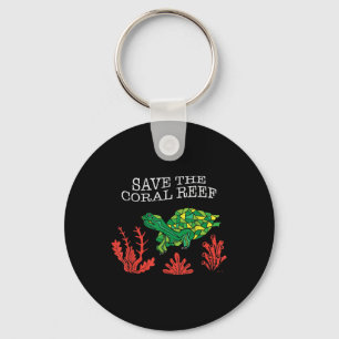 Porte-clés Tortue Coral Sauvez Le Coral Reef De l'environneme
