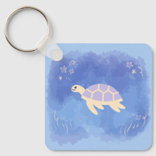 Porte-clés Tortue dans l'eau